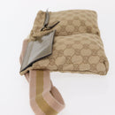 GUCCI GG Canvas Waist bag Beige Gold 28566 Auth yk19581-4
