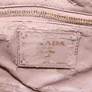 PRADA Shoulder Bag Leather Bordeaux Gold Auth yk19583-10