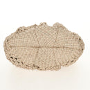 Salvatore Ferragamo Gancini Hand Bag Leather Beige Silver Auth yk19584A-9