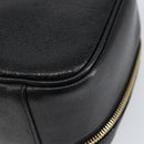 CHANEL COCO Mark Vanity Hand Bag Caviar Skin Black Gold CC Auth yk19585-17
