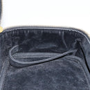 CHANEL COCO Mark Vanity Hand Bag Caviar Skin Black Gold CC Auth yk19585-22