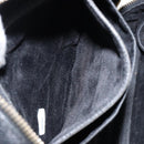 CHANEL COCO Mark Vanity Hand Bag Caviar Skin Black Gold CC Auth yk19585-25