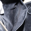 CHANEL COCO Mark Vanity Hand Bag Caviar Skin Black Gold CC Auth yk19585-9