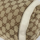GUCCI GG Canvas Hand Bag Beige Gold 189825 Auth yk19588-10
