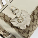 GUCCI GG Canvas Hand Bag Beige Gold 189825 Auth yk19588-14