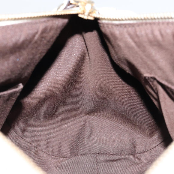 GUCCI GG Canvas Hand Bag Beige Gold 189825 Auth yk19588