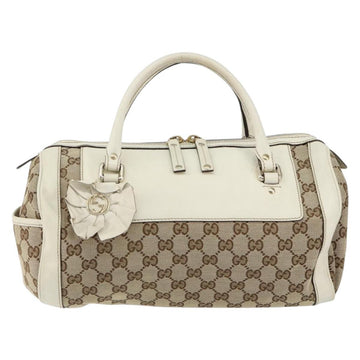 GUCCI GG Canvas Hand Bag Beige Gold 189825 Auth yk19588 - 0
