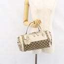 GUCCI GG Canvas Hand Bag Beige Gold 189825 Auth yk19588-22
