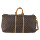 LOUIS VUITTON Monogram Keepall Bandouliere 55 Boston Bag M41414 LV Auth yk19591-3