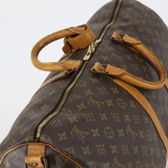 LOUIS VUITTON Monogram Keepall Bandouliere 55 Boston Bag M41414 LV Auth yk19591
