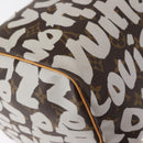 LOUIS VUITTON Monogram Graffiti Speedy 30 Hand Bag White M92195 LV Auth yk19592-16