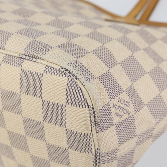 LOUIS VUITTON Damier Azur Neverfull PM Tote Bag N41362 LV Auth yk19593