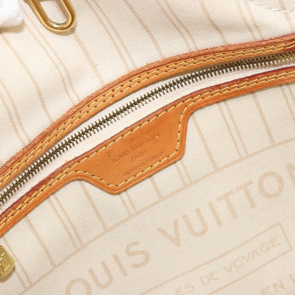 LOUIS VUITTON Damier Azur Neverfull PM Tote Bag N41362 LV Auth yk19593