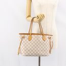 LOUIS VUITTON Damier Azur Neverfull PM Tote Bag N41362 LV Auth yk19593-23