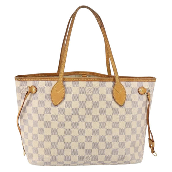 LOUIS VUITTON Damier Azur Neverfull PM Tote Bag N41362 LV Auth yk19593