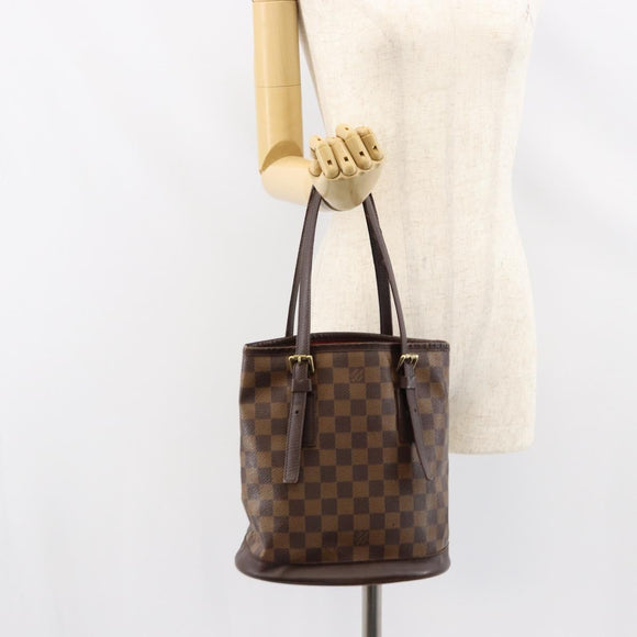 LOUIS VUITTON Damier Ebene Marais Shoulder Bag N42240 LV Auth yk19594