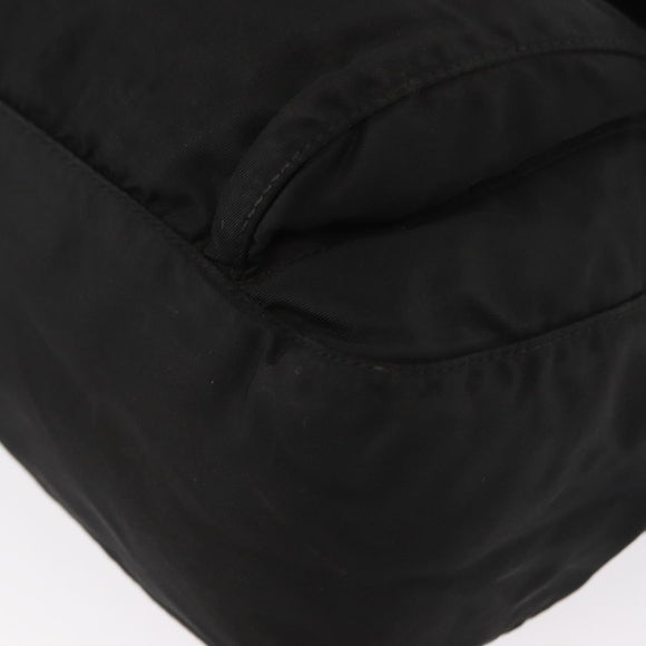 PRADA Shoulder Bag Nylon Black Silver Auth yk19596