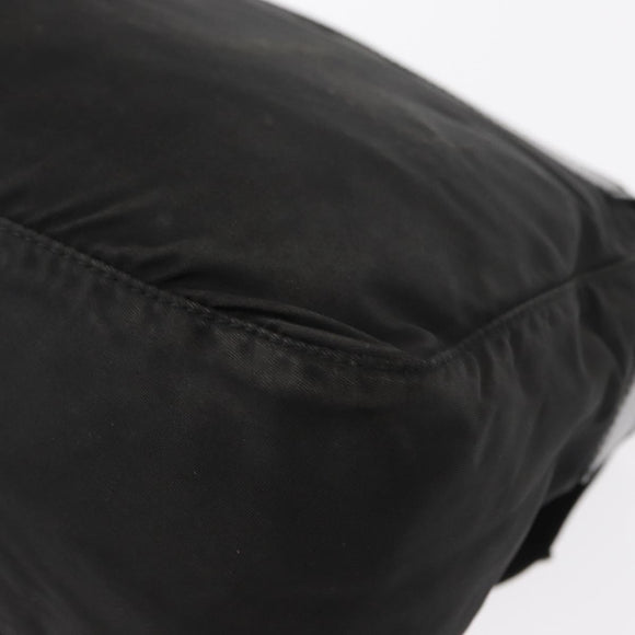 PRADA Shoulder Bag Nylon Black Silver Auth yk19596