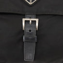 PRADA Shoulder Bag Nylon Black Silver Auth yk19596-8