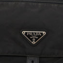 PRADA Shoulder Bag Nylon Black Silver Auth yk19596-19