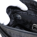 PRADA Shoulder Bag Nylon Black Silver Auth yk19596-25