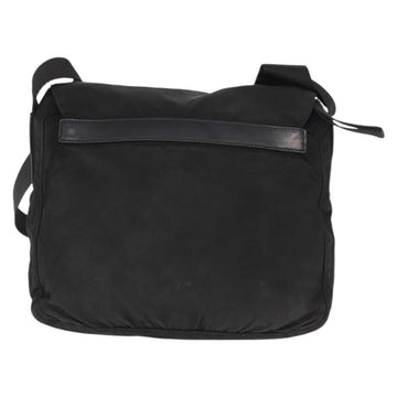 PRADA Shoulder Bag Nylon Black Silver Auth yk19596 - 0