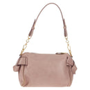 Miu Miu Shoulder Bag Leather Pink Gold Auth yk19597V-3