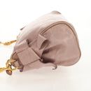 Miu Miu Shoulder Bag Leather Pink Gold Auth yk19597V-4