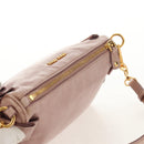Miu Miu Shoulder Bag Leather Pink Gold Auth yk19597V-6