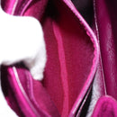 CHANEL 2.55 Matelasse Hand Bag Cotton Purple Gold CC Auth yk19598-22