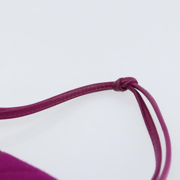 CHANEL 2.55 Matelasse Hand Bag Cotton Purple Gold CC Auth yk19598