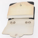 CHANEL Choco Bar Chain Bag Lamb Skin Patent Beige Silver CC Auth yk19599-17