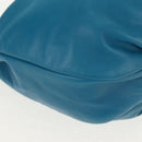 LOEWE Anagram Shoulder Bag Leather Blue Auth yk19601V-9