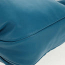 LOEWE Anagram Shoulder Bag Leather Blue Auth yk19601V-14