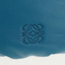 LOEWE Anagram Shoulder Bag Leather Blue Auth yk19601V-18