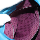 LOEWE Anagram Shoulder Bag Leather Blue Auth yk19601V-23