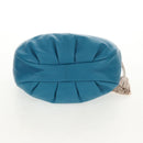 LOEWE Anagram Shoulder Bag Leather Blue Auth yk19601V-5