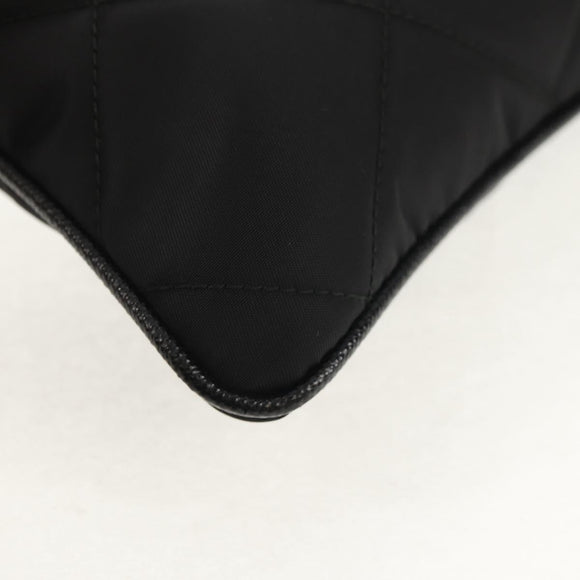 PRADA Test Input Accessory Pouch Nylon Black Gold Auth yk19602V
