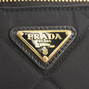 PRADA Test Input Accessory Pouch Nylon Black Gold Auth yk19602V-18
