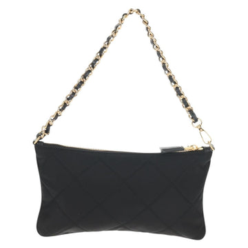 PRADA Test Input Accessory Pouch Nylon Black Gold Auth yk19602V - 0