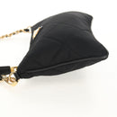 PRADA Test Input Accessory Pouch Nylon Black Gold Auth yk19602V-3