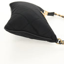 PRADA Test Input Accessory Pouch Nylon Black Gold Auth yk19602V-4
