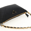 PRADA Test Input Accessory Pouch Nylon Black Gold Auth yk19602V-6