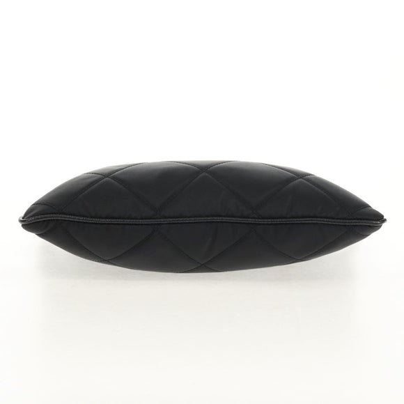 PRADA Test Input Accessory Pouch Nylon Black Gold Auth yk19602V