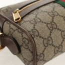 GUCCI Ophidia GG Supreme Web Sherry Line Bag PVC Beige 517350 Auth yk19604M-12