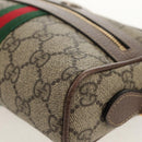 GUCCI Ophidia GG Supreme Web Sherry Line Bag PVC Beige 517350 Auth yk19604M-13