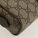 GUCCI Ophidia GG Supreme Web Sherry Line Bag PVC Beige 517350 Auth yk19604M-14