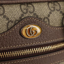 GUCCI Ophidia GG Supreme Web Sherry Line Bag PVC Beige 517350 Auth yk19604M-16