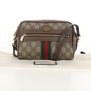 GUCCI Ophidia GG Supreme Web Sherry Line Bag PVC Beige 517350 Auth yk19604M-27