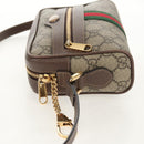 GUCCI Ophidia GG Supreme Web Sherry Line Bag PVC Beige 517350 Auth yk19604M-4